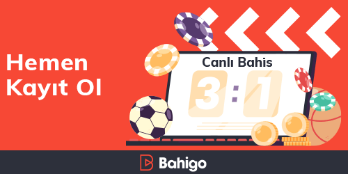 Laptop ekranında canlı bahis skoru, futbol topu ve çipler bulunan bahigo mobil görseli